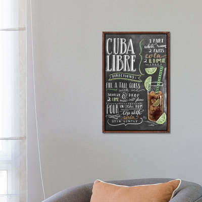 Cuba Libre Recipe - Print on Canvas