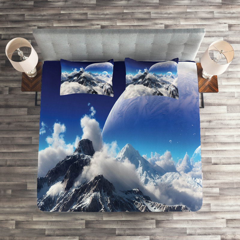 Fantasy Rustic Polyester Coverlet, King Bedspread + 2 Shams