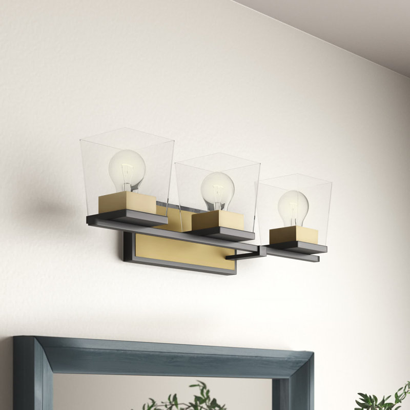 Braydon 3 - Light Dimmable Vanity Light, Olde Brass