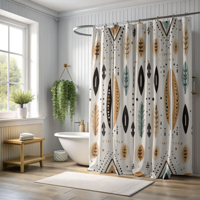 Boho Tones - Premium Shower Curtain