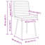  Ensemble de 4 chaises de salle à manger en velours noir (100% polyester), contreplaqué, métal