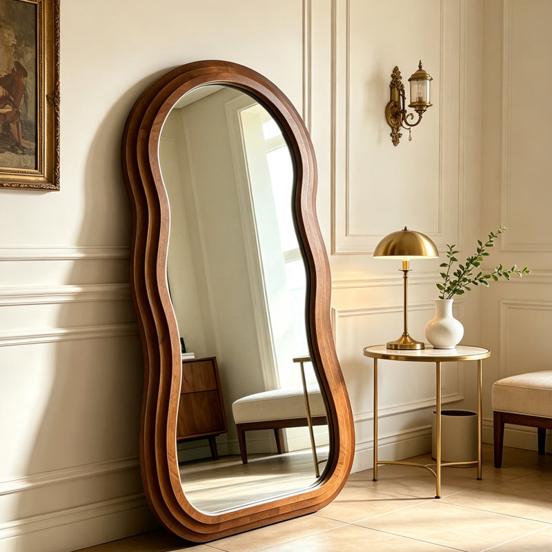 Irregular Full‑Length Mirror, 71" H x 33.5" W