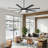 Harrigan 60" / 75" 8 - Blade Modern Industrial Ceiling Fan with Dimmable LED Lights and Remote Control-920304732