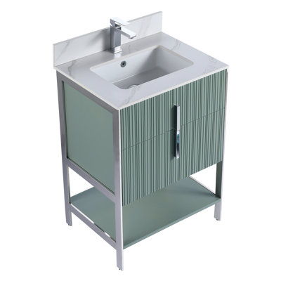 Meuble-lavabo moderne avec plateau en pierre Serenity
