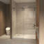 Porte de douche coulissante sans cadre H 56 à 60 po x 76 po, verre trempé transparent de 5/16 po (8 mm), structure en acier inoxydable-129052955