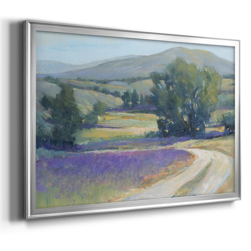 Lavender Meadow I, reproduction d'art sur toile, Argent, H 18 po x l 26 po x P 1,5 po
