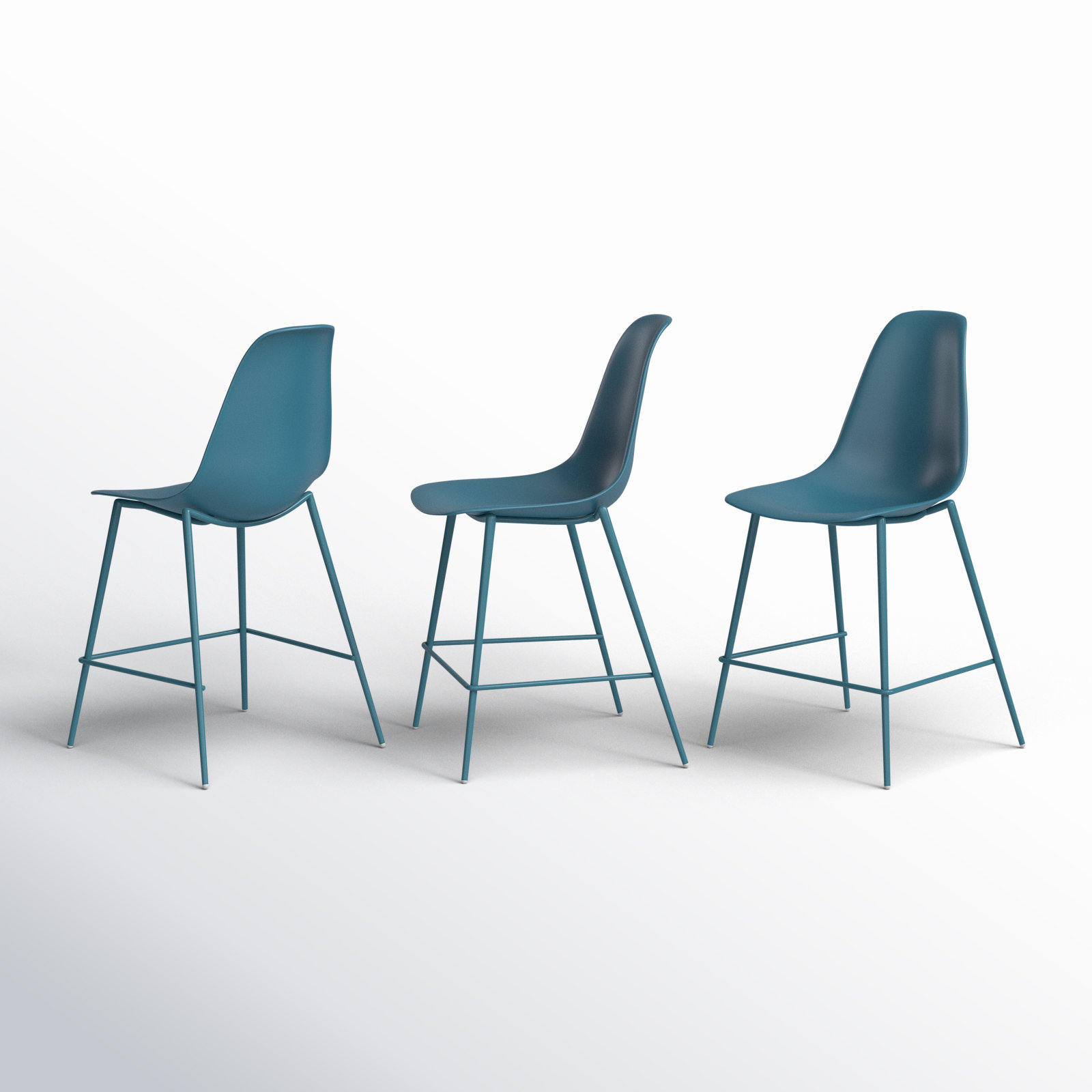 Isla 25" Bar Stool, Ocean Teal