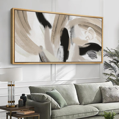 Dynamic Brushstrokes Abstract Modern Art