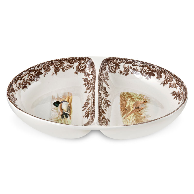 Assiette plate Spode Woodland 11,5 po x 8,5 po Phst / Malld