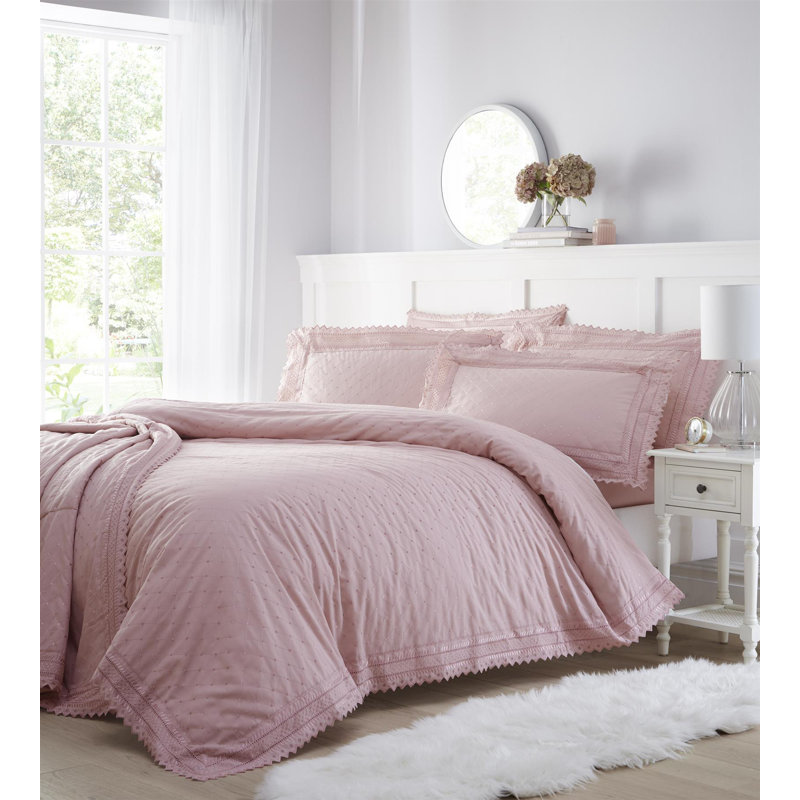Pink 180 TC Duvet Cover Set, Single Duvet Cover + 1 Standard Pillowcase