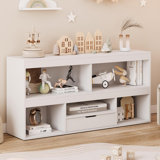Cube Storage Organizer 5 Cubby Kids Bookcase With Drawer