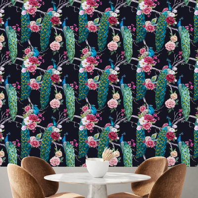 Breit Peel & Stick Floral Roll