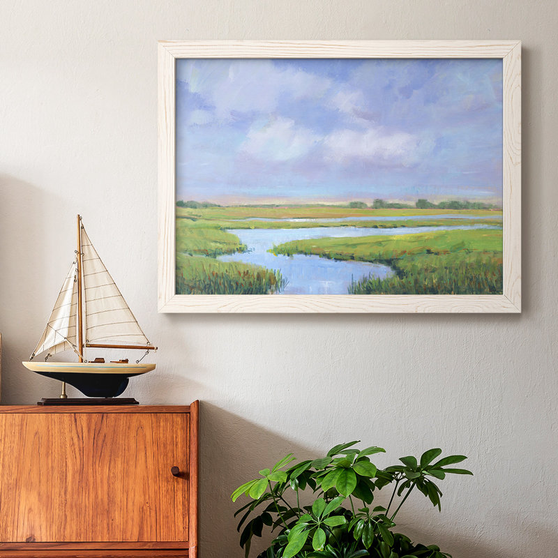 Summer Marsh II, reproduction d'art sur toile, Blanc, H 14 po x l 20 po x P 1,5 po