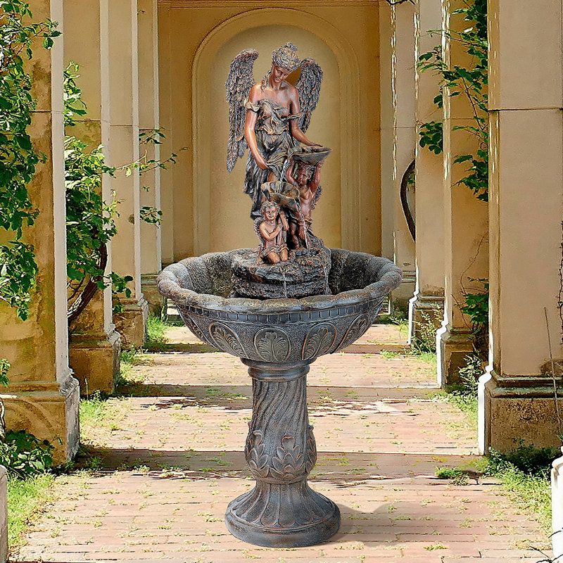 Heavenly Moments Angel Sculptural Fountain