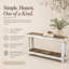 Console 46 po en bois récupéré de luxe Combo blanc-721582828-783718882
