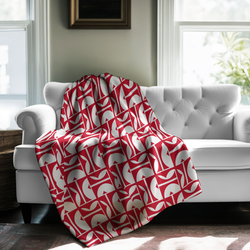 Ébène rouge - couverture sherpa 1 pièce de qualité supérieure 0139, L 50 po x L 60 po