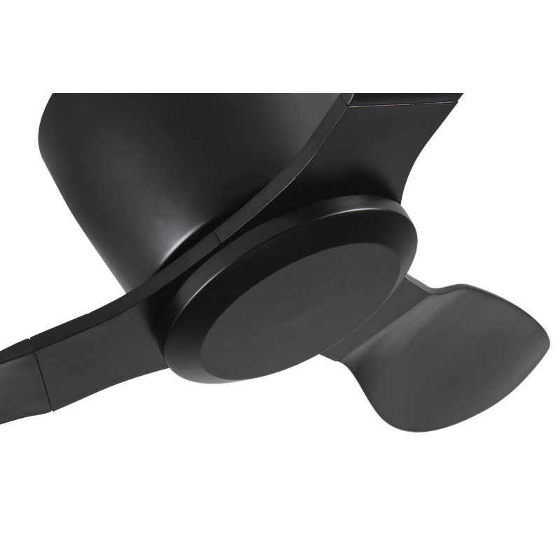 Lozell 3 pales à feuilles noires, boîtier noir court, Non, 40 po de largeur
