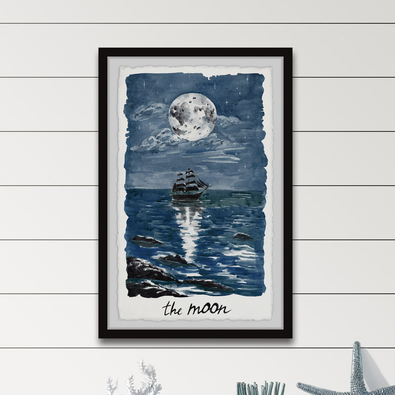 Moon Shines by Marmont Hill - Single Picture Frame Painting, 91cm H x 61cm W x 3.81cm D