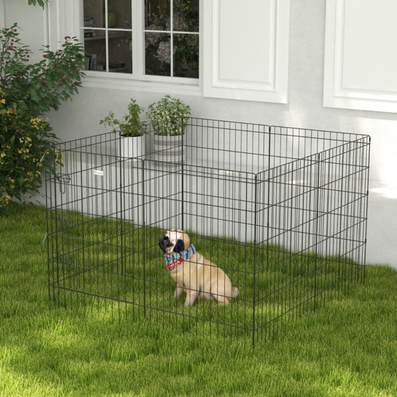 8-Panel Indoor/Outdoor Pet Playpen with Door for Small Animals and Pets (s