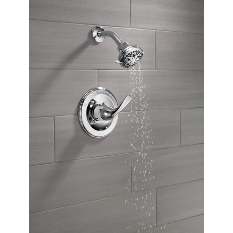Ensemble de robinet de douche à fonction simple Classic, ensemble de garniture de valve de douche, Chrome