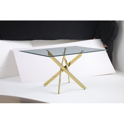 Modern Rectangular Glass Table