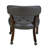 Faux Leather Swivel Armchair-89156570-89161553