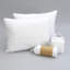 Literie pour très grand lit divisé - 2 coussins, draps 100% microfibre, protège-matelas pour animaux de compagnie et liquide, blanc avec fonction