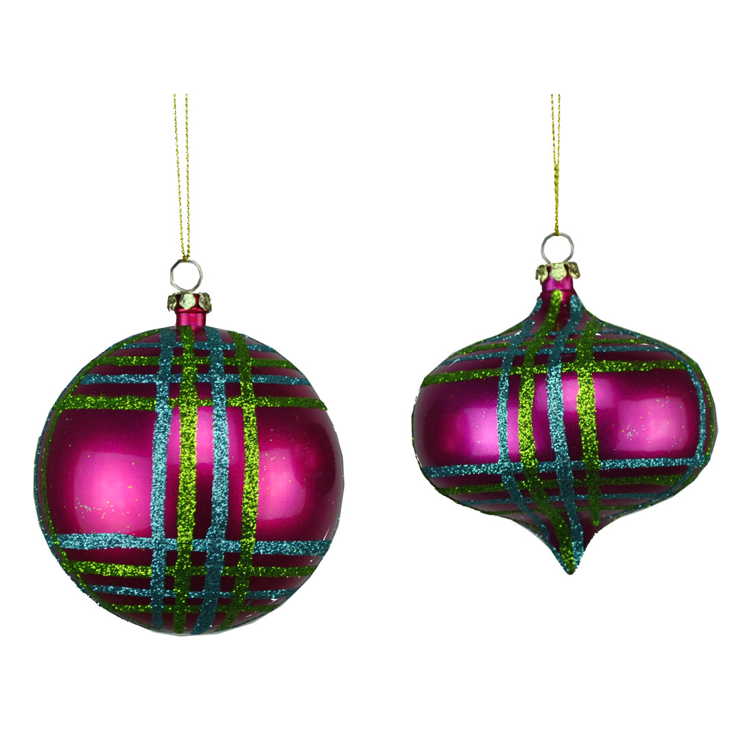 4'' Plaid (Set of 4) The Holiday Aisle® 