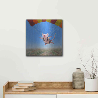 «Geronimo» par Lucia Heffernan, art mural en métal, 36 po x 36 po