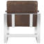 Fauteuil en cuir véritable de 25 po de large Ascan