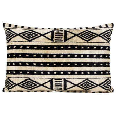 Velvet Lumbar Pillow Cover & Insert