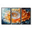 «Yellow and Orange Sunrise Abstract Waves III», ensemble d'art mural spirales abstraites-107213039-107213027