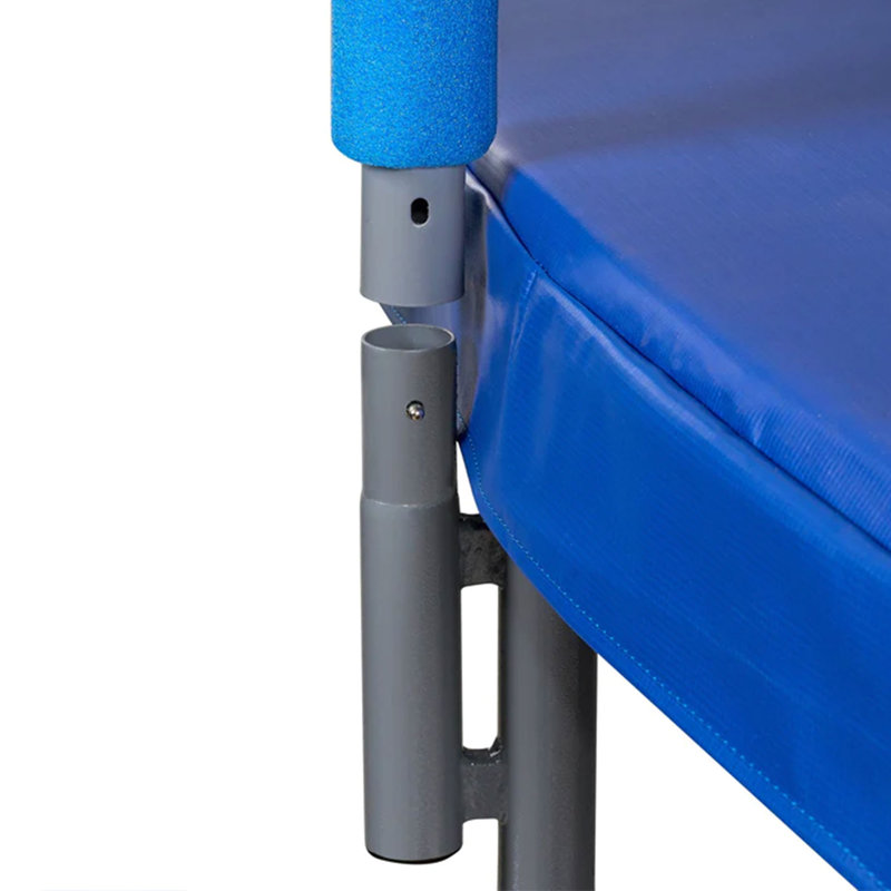 Machrus Upper Bounce 7.5 FT Round Backyard / Outdoor Trampoline Set with Safety Enclosure System, Blue
