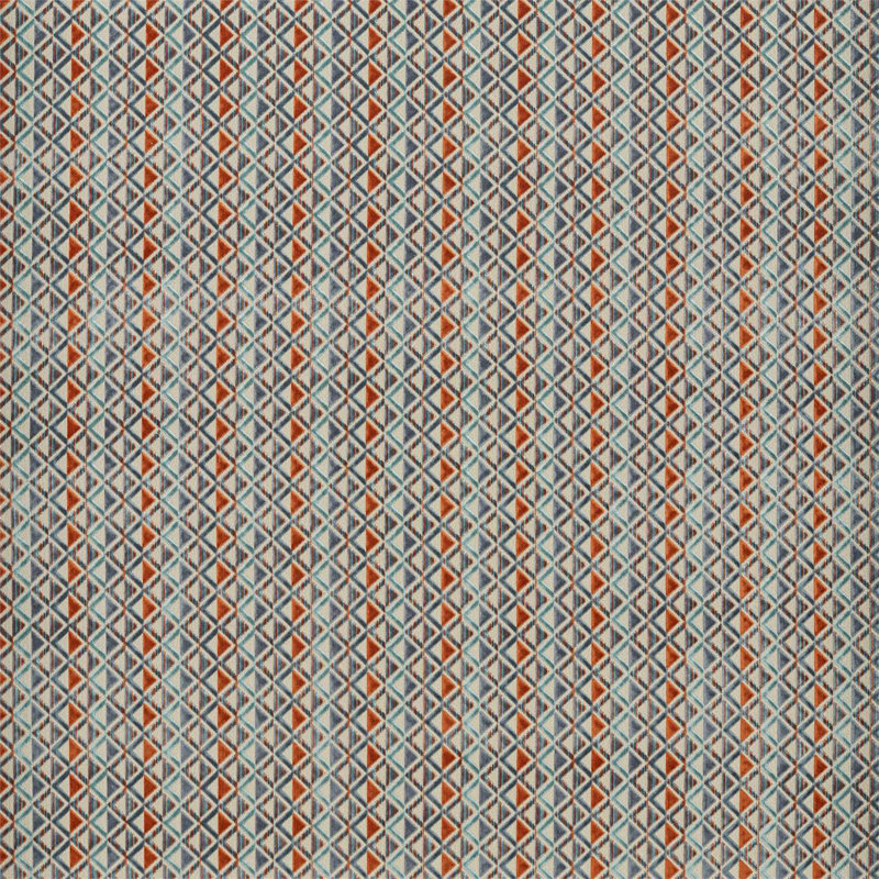 Velika Fabric, Ink/Zest/Marine