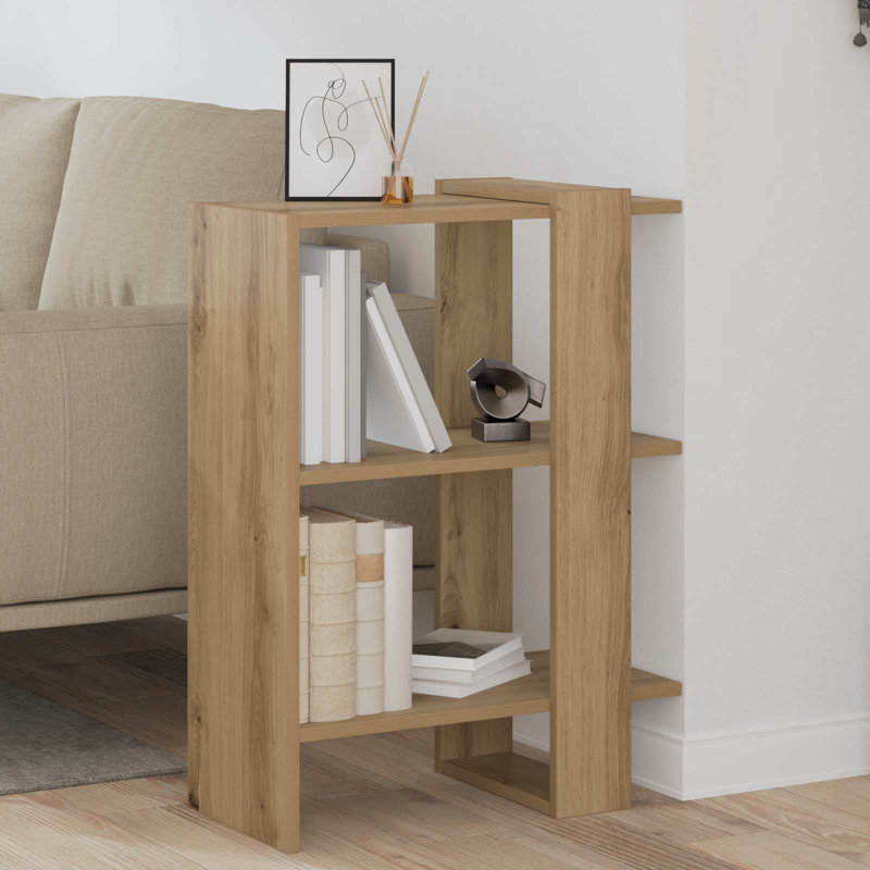 71.5cm H x 52cm W Engineered Wood Bookcase, Artisan Oak