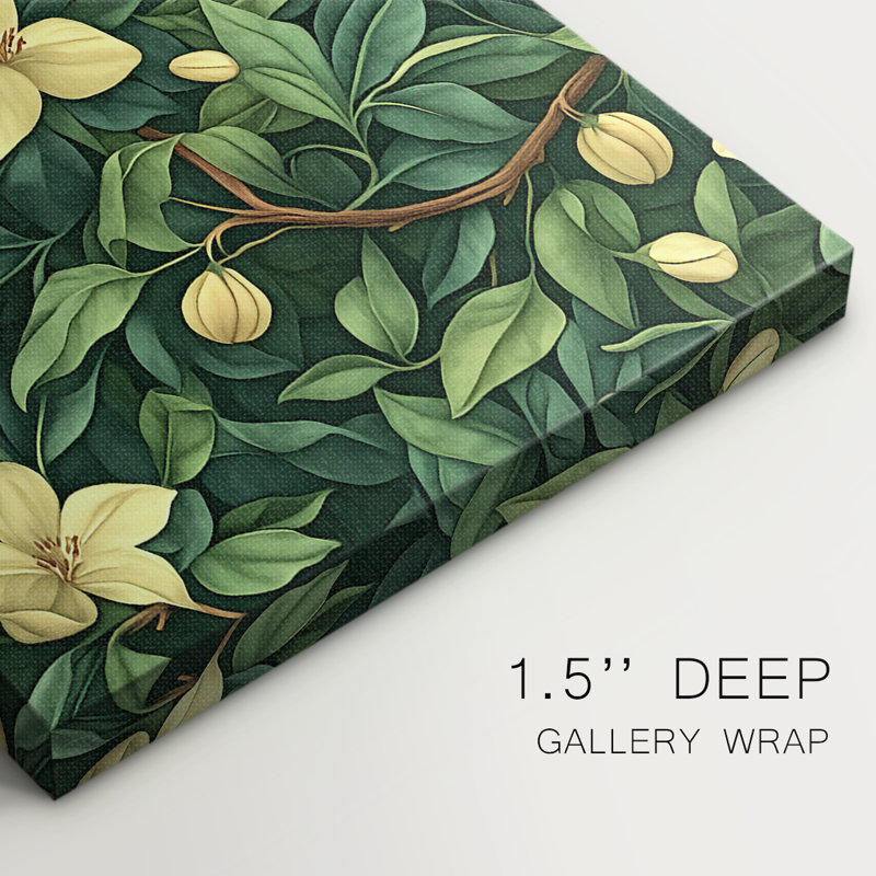 WM MORRIS Series DCCCXXVII  -Premium Gallery Wrapped Canvas -Ready to Hang, H 27 po x l 18 po
