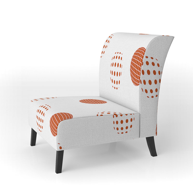 Fauteuil de chambre rembourré Brown Dot Dots