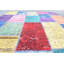Tapis orientaux, grand tapis rétro, tapis audacieux, tapis turc, tapis de luxe arc-en-ciel, tapis rétro