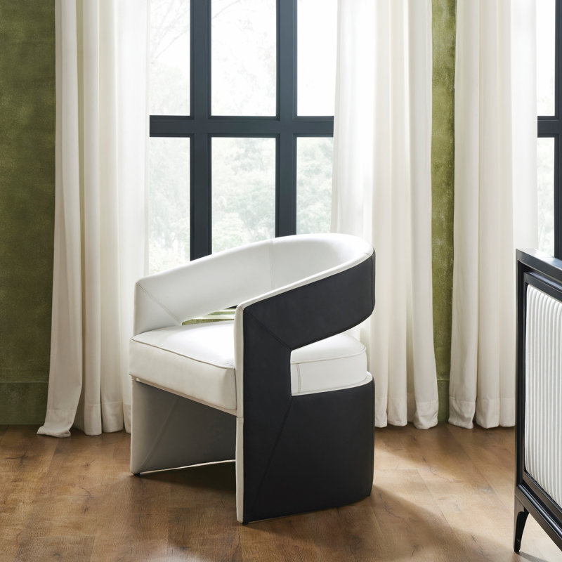 Endura Leather Chair Black & White