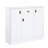 Pagan White High Gloss Finish Server