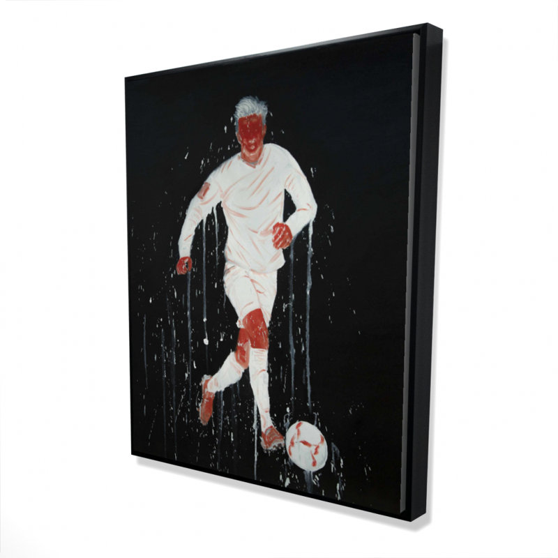 Soccer Player Print On Canvas