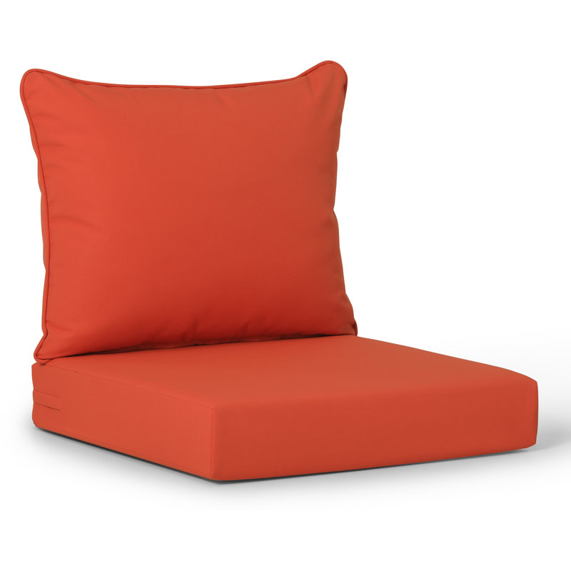 Forellen Outdoor 5'' Lounge Chair Seat / Back Cushion, Orange