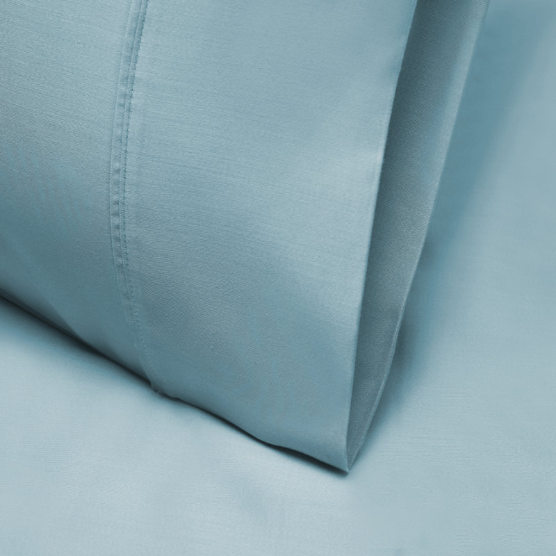 Larksville Tencel Polyester Blend 1000 Thread Count Sheet Set, Blue, Twin