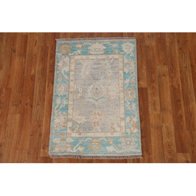 One-of-a-Kind 2' X 2'11" New Age Wool Area Rug in Grey