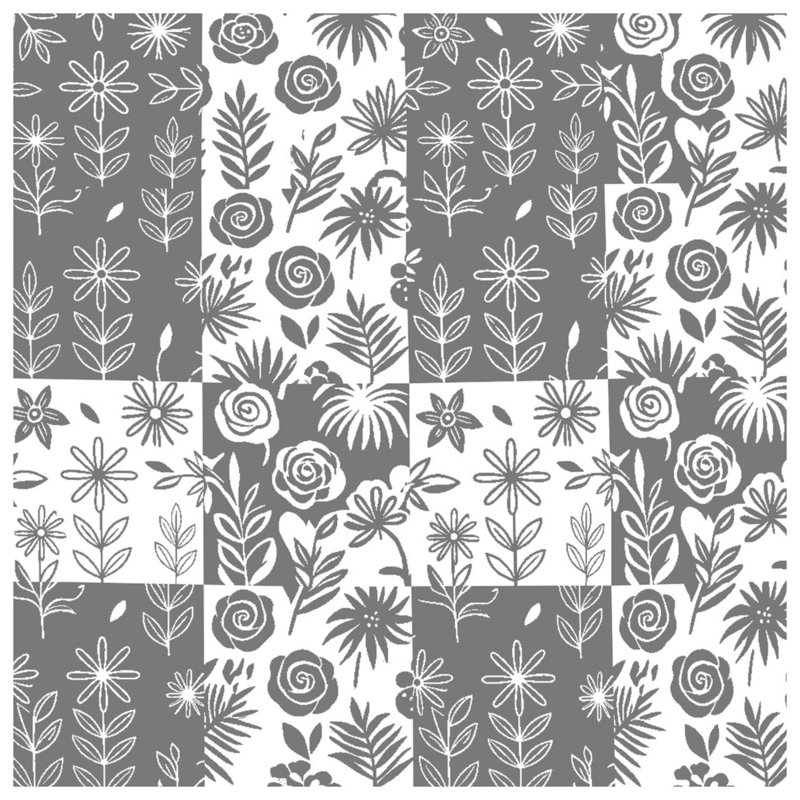 Coussins décoratifs à motif floral, 20 x 20 pouces