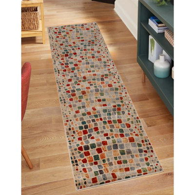 Tapis de couloir d'intérieur 100% polypropylène Reanna