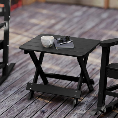 Table d'appoint pliante portative Adirondack de qualité commerciale Alveston