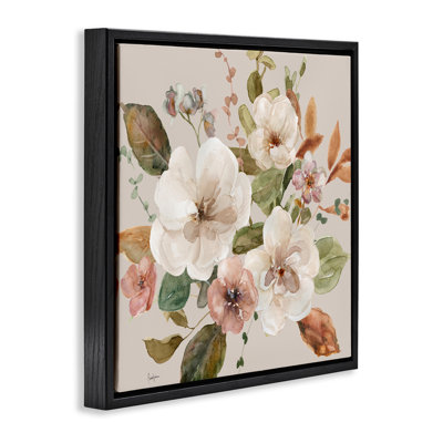 Blooming Garden Flower Bundle Framed Floater Canvas Wall Art, design by Livi Finn