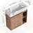 Wall-Mounted Bathroom Vanity With Ceramic Sink Soft-Close Door-652862726-652862731