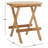 Tusarora Solid Teak Folding Round Table